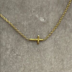 Sundance Cross Across Necklace
